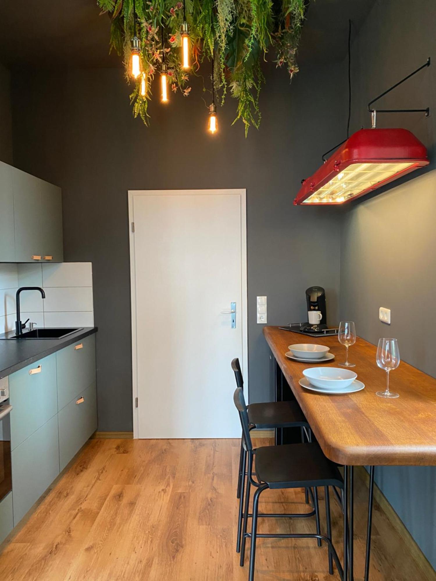 Tropisches Loft Mit Privatem Garten Magdeburg Exterior foto